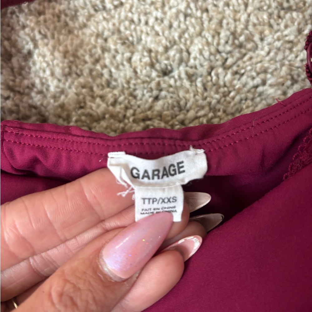 Garage Women's Burgundy Tank Top